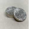 Engraved Half Dollar Size Okito Box