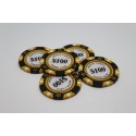 Monte Carlo Premium 14g Poker Chips, $100 Clay Composite