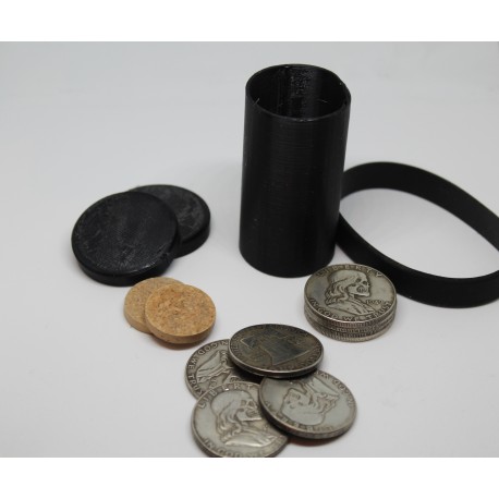 Hobo Skull Half Dollar Cylinder & Coins