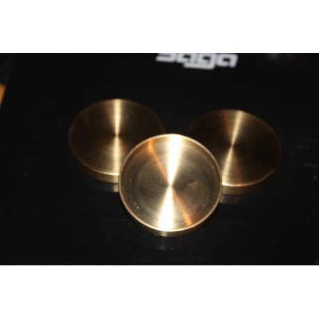 Brass 2 Coin Lids for Jim Zee 1/2 Dollar Okito Box