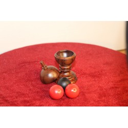 Mike Gallo Ball and Vase Cocobolo Rosewood