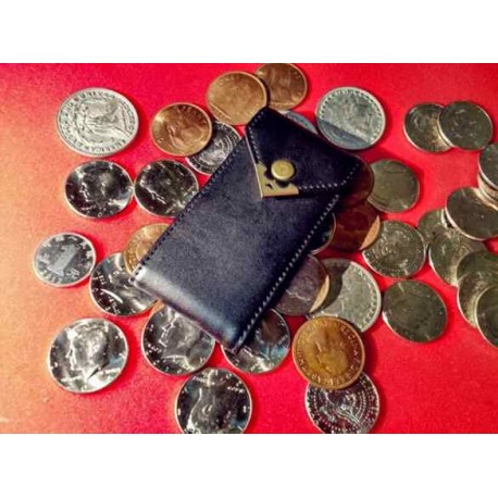 Leather Coin Wallet 6 Coins Genuine Leather