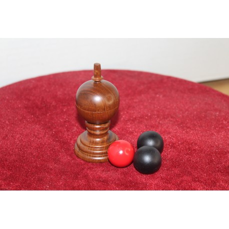 Mike Gallo Ball & Vase Exotic Burma Teak Wood